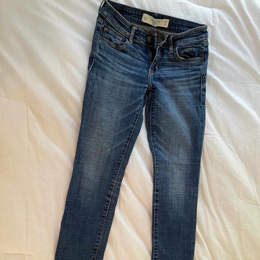 Dark wash abercrombie jeans